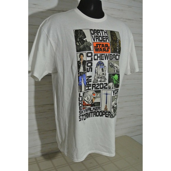 NEW! LUCAS Films STAR WARS New Hope Empire Strikes Back Jedi XL T-Shirt Mens - Picture 1 of 9